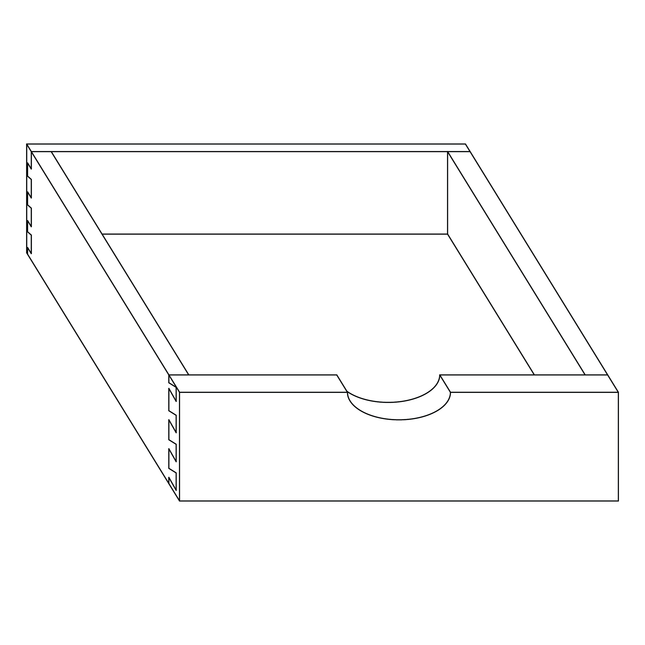 Grey Shaker - Roll Out Tray - 15" Drawer Box