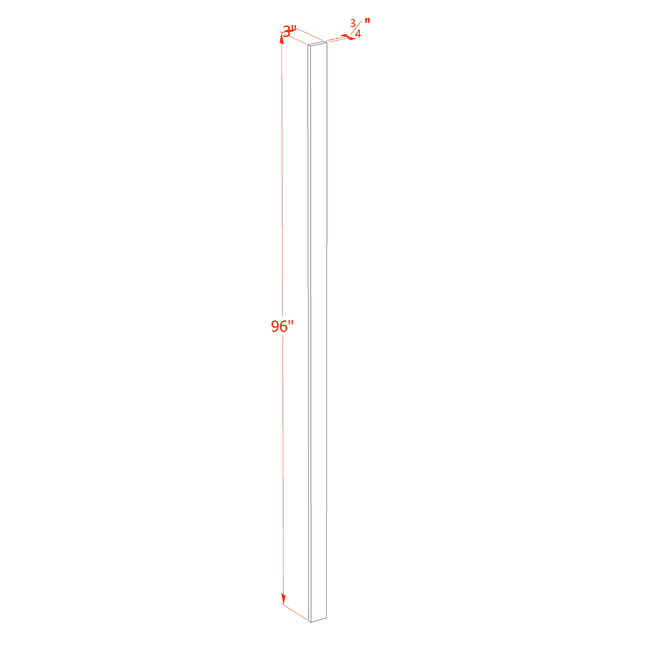 Timber Shaker - Wall Filler 3" - 03"W x 96"H x 3/4"D