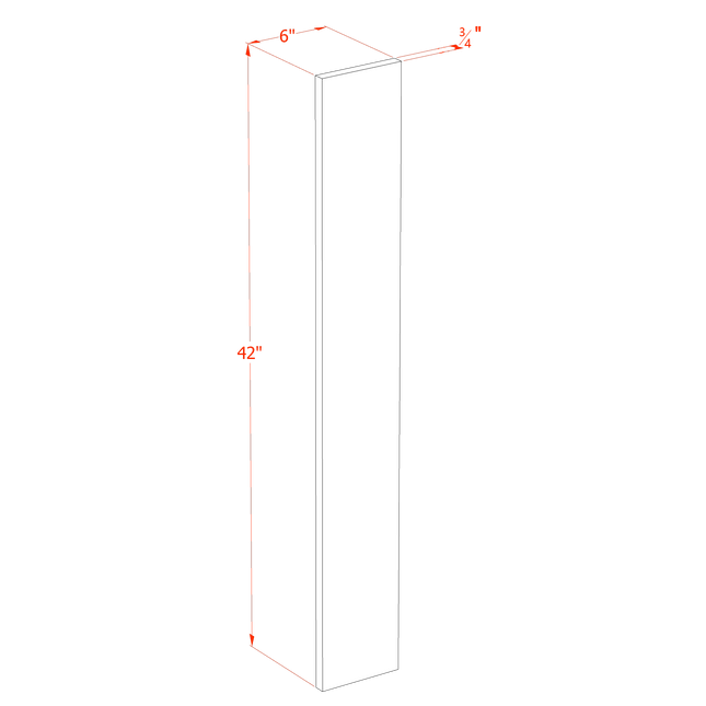 Timber Shaker - Wall Filler 6" - 06"W x 42"H x 3/4"D