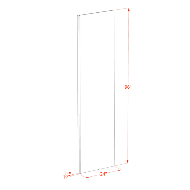 Trenton Fairy Green - Refrigerator End Panel - 24"W x 96"H x 1-1/2"D