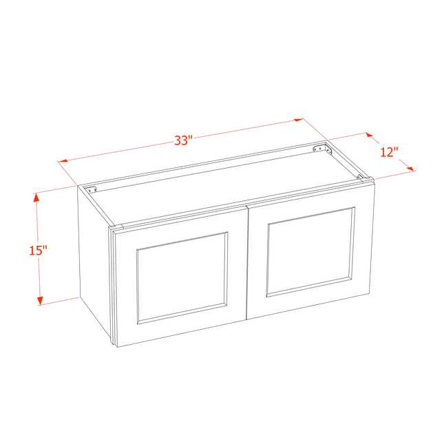 Trenton Fairy Green - Standard Wall - 2 Door - 33"W x 15"H x 12"D
