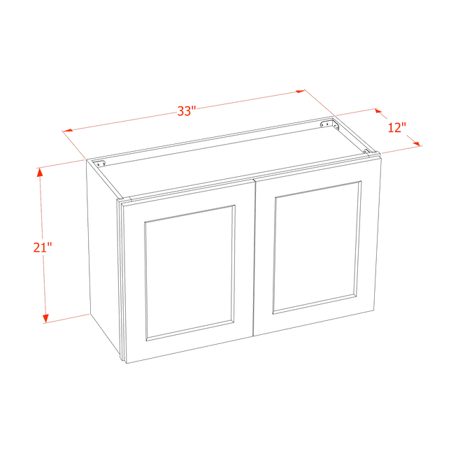 Trenton Fairy Green - Standard Wall - 2 Door - 33"W x 21"H x 12"D